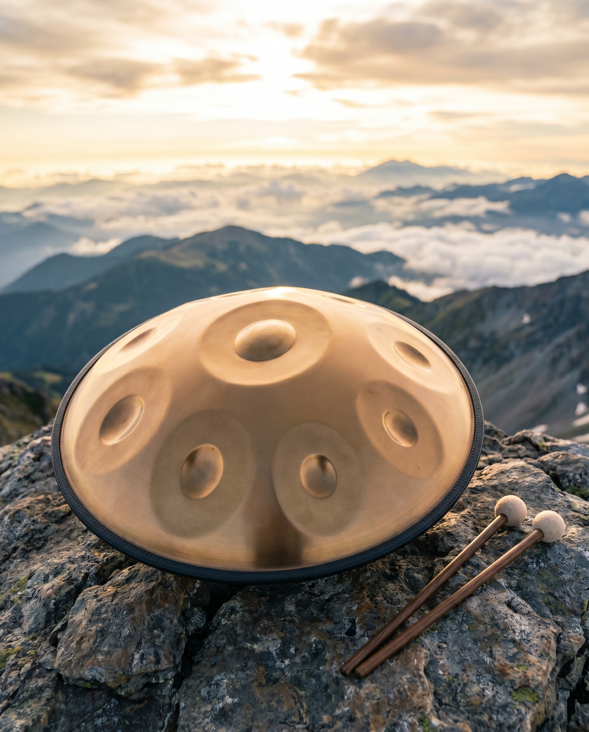 Wild Sanctuary I — Ethereal Handpan — Professional Nitrided Handpan 432 Hz (22-Inch · 9–12 Note · key D Sound & Motion)