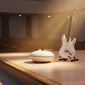 White Ethereal Instrument Circle steel tongue drum, 14-inch 15-note Key of C, electric guitar church worship-stage scene