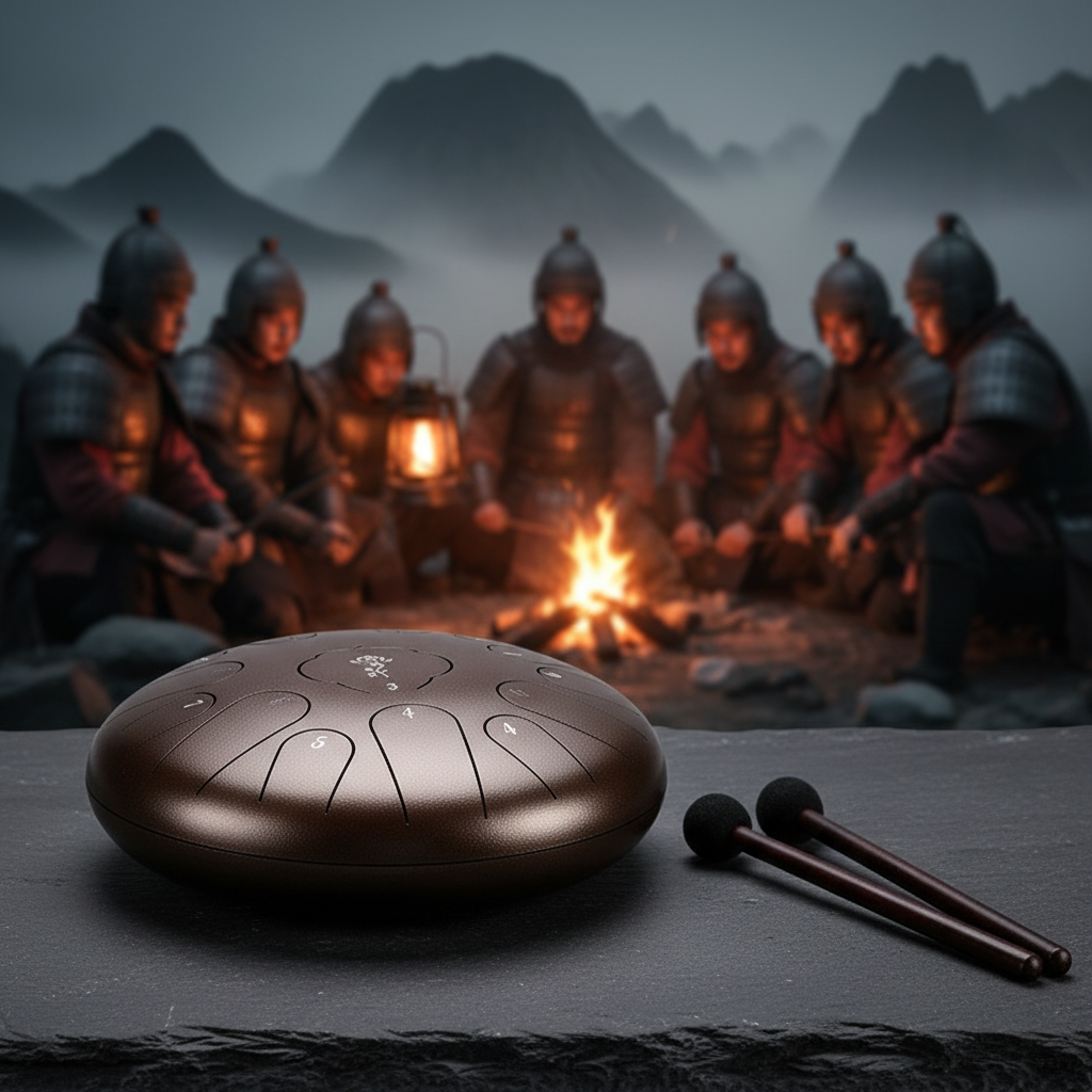 Ethereal Steel Tongue Drum — Handcrafted Worship & Wellness Drum (13-Inch · Key of C · 15-Note)